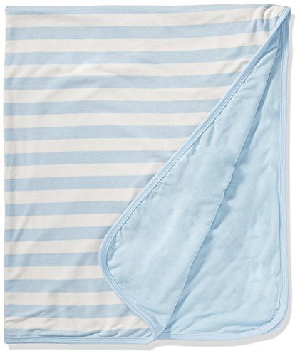 KicKee Pants Baby Essentials Print Stroller Blanket, Pond Stripe, One Size