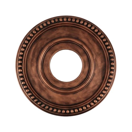 Image of Crapyt Home Lighting Ceiling Medallions Ceiling Fan Medallion | for Light Fixtures, 12.4 inchOD x 3.94 inchID, Bronze