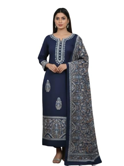 Embroidered Woollen Suit-image-31