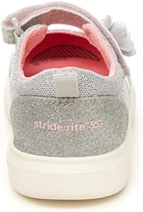 Stride Rite 360 Toddler and Little Kid Girls Gemma Dress Shoe, Silver | Image 2