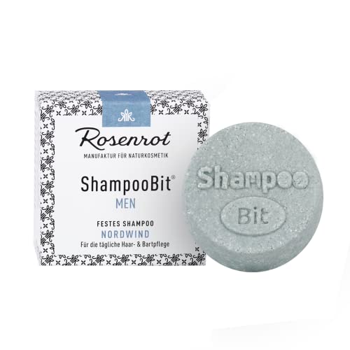 Rosenrot Festes ShampooBit®, MEN Nordwind, 60g