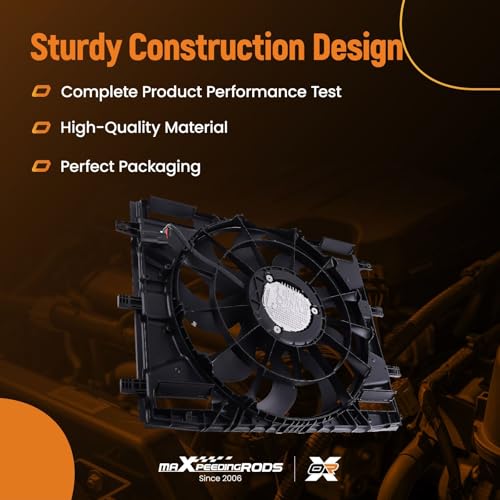 Image of maXpeedingrods Radiator Cooling Fan Assembly for Buick Envision L4 2.0L 2021-2023 Replace 84897503, GM3115351