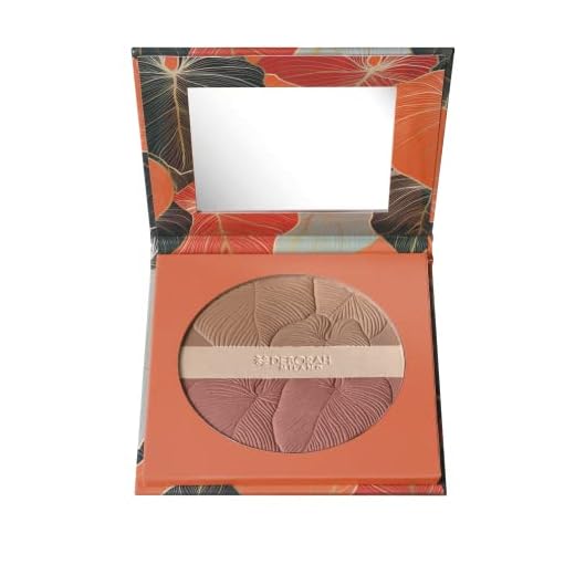 Deborah Milano – Maxi Terra - Cara compacta tropical Bronze SPF 15, 01 Light, Bronzer, colorete e iluminador impermeable, deslizante y sedoso, aporta una piel luminosa y naturalmente bronceada, 18 g