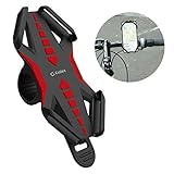 Cellet Bike Phone Mount, Bicycle Holder Mount Compatible for Apple iPhone Xs/Max/Xr/X/8/8 Plus Samsung Note 9/8/5 Galaxy S9/Plus/S8/Plus/S7 Motorola Z3 Play/Moto G6/X4/Z2 Force/Z2 Play/Z Droid Red