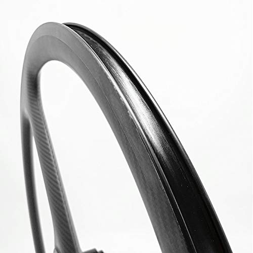 Hulkwheels Carbon Fixed Gear Wheelset 700C 3-Spoke Tri Spoke Wheel Single Speed/Fixie/Road Bike Front & Rear Wheel Set Clincher Type 40Mm Depth 23Mm Width Rim Track Bike Wheel (1 Pair Fixed Gear) #TOP6