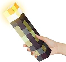 EUBSWA Lampe Murale en Forme de Torche 4 Couleurs, 28cm Lampe de Nuit Rechargeable, Éclairage Mural Cadeau pour Enfants