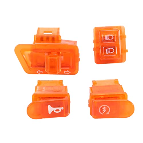 dieyyuca Botón interruptor claxon para pulsador interruptor indicadores de dirección Botón de inicio para AF27 AF28 AF34 AF35 Naranja