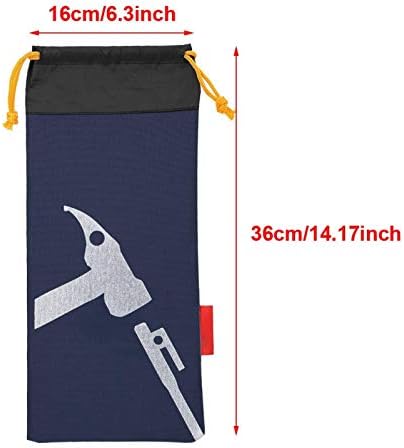 Miniatura 3 de Bolsa de clavijas para tienda de campaña, portátil, bolsa de estacas para tienda de campaña, bolsa de clavos para senderismo, camping, martillos y