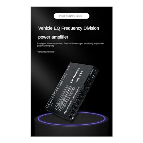 Égaliseur paramétrique de voiture EQ-819 filtre audio multifonction