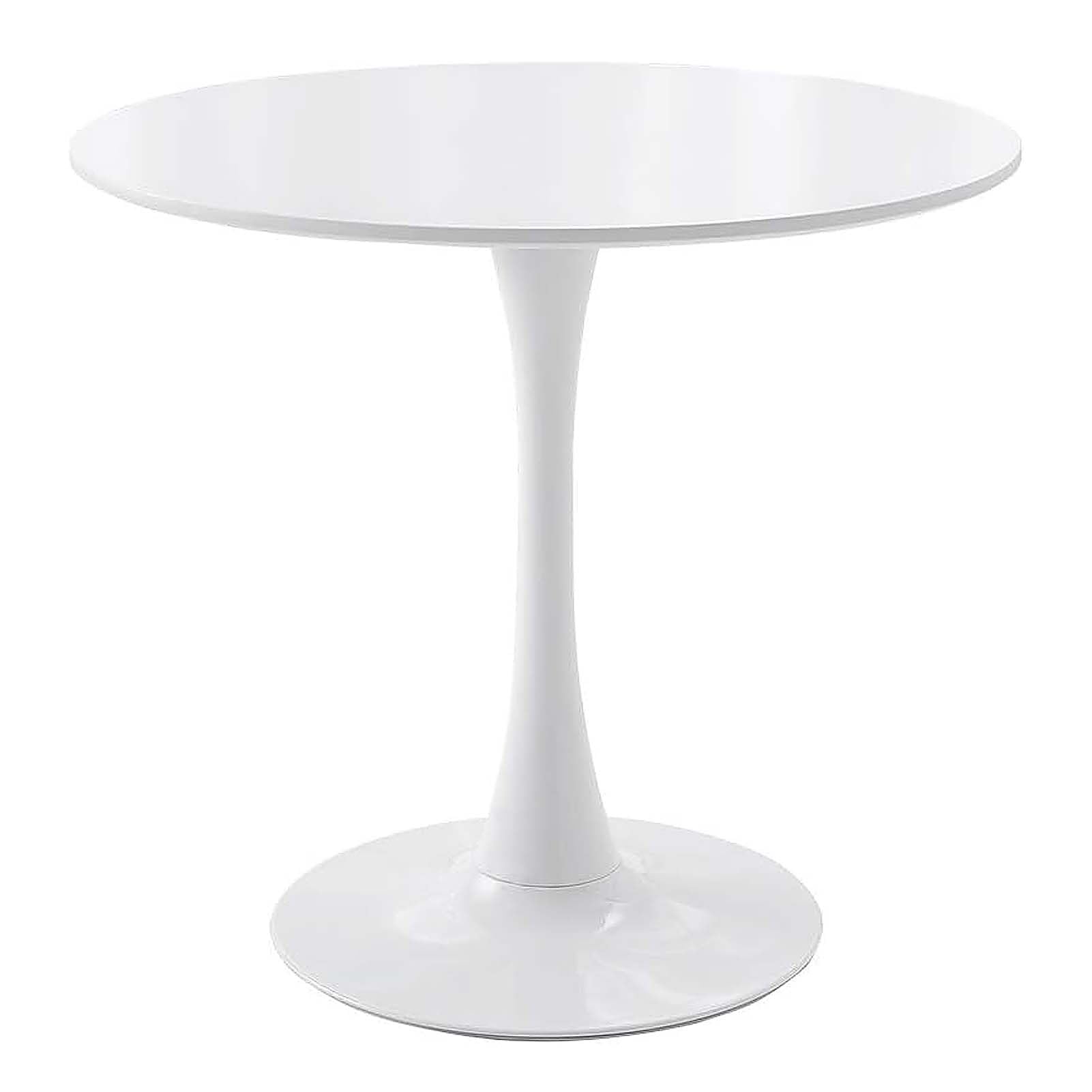Table de salle à manger ronde pour cuisine et salon, style moderne du milieu du siècle