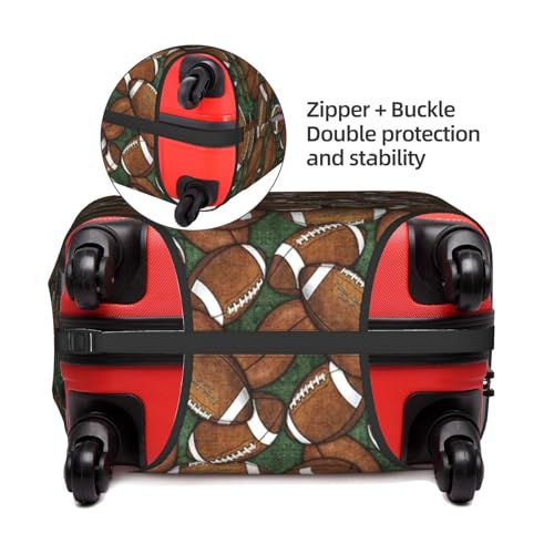 Housse de protection bagage football lavable en polyester vert S - 3