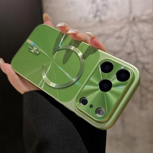 Coque laser verte iPhone 17 Pro Max protégeant des chutes avec aimant