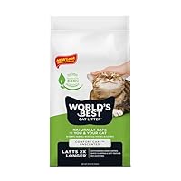 WORLDS BEST CAT LITTER Comfort Care Unscented, 28-Pounds - Natural Ingredients, Quick Clumping, Flushable, 99% Dust Free & Made in USA - Long-Lasting Odor Control & Easy Scooping