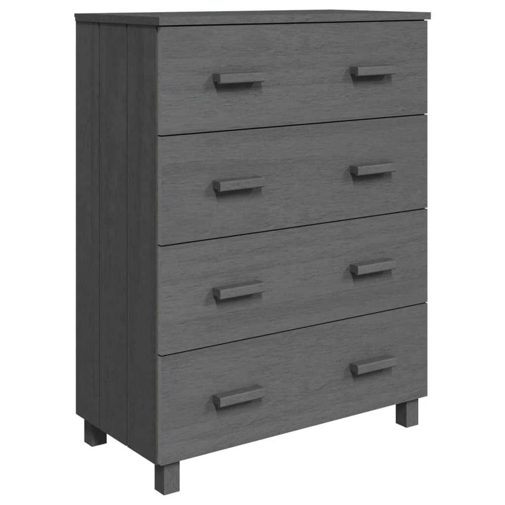 Mueble aparador de madera maciza pino Hamar gris oscuro alta calidad