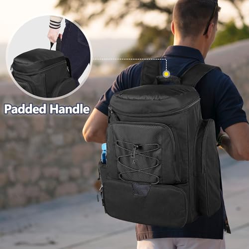 Goburos Pickleball Paddle Backpack for 4 Rackets with Fence Hook, Pickleball Equipment Bag with Shoe Compartment for Men Women, Black by GOBUROS - Image 5