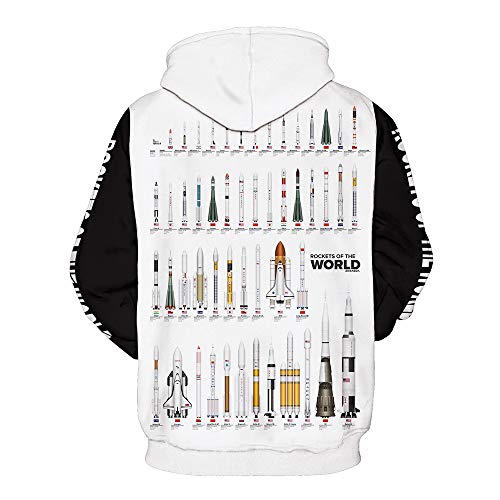 Sweat à capuche Noël imprimé 3D marron coupe unisexe taille S - 2