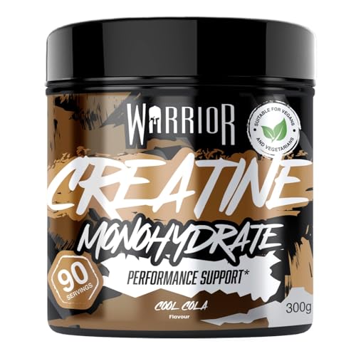 Warrior Creatina Monoidrata Polvere 300 g, Vegana – Cola Fresca