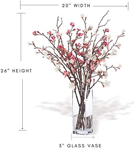 Cherry Blossom Silk Flower Arrangement - Beauty/Pink