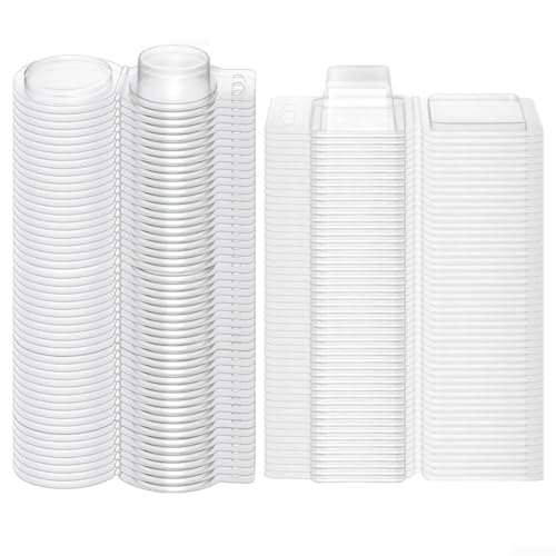 100 moldes de concha para derretir cera, ideales para hacer velas y jabón (100 rondas)