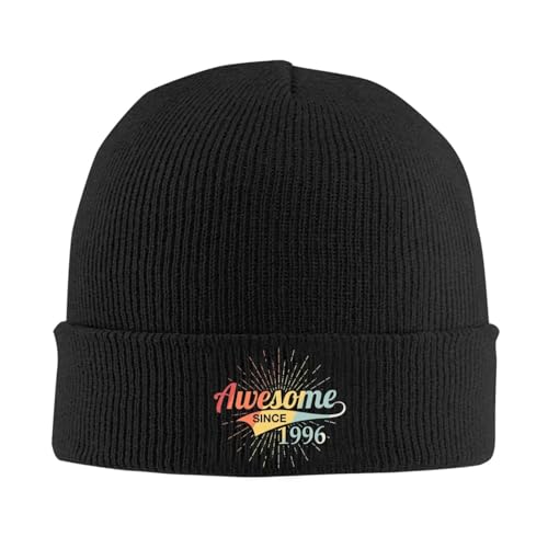 Bonnet d'Anniversaire 30 Ans Chapeau Unisexe Automne Hiver en Maille Souple Acrylique
