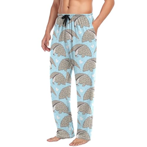 Men's Straight-Fit Pajama Bottom Lightweight Sleep Lounge PJs Pant With Pocket3