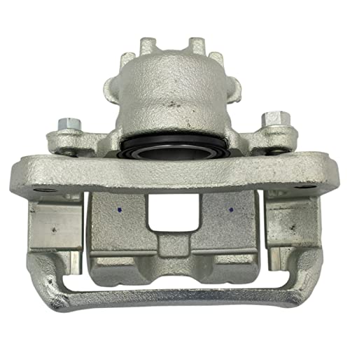 Image of TRQ Front Driver and Passenger Side Brake Caliper Set Caliper Brackets Hardware Compatible with 02-07 Mitsubishi Lancer