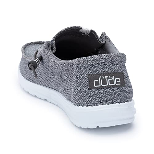 Image of Hey Dude Men's Wally Free Moccasin, Grey White, 12