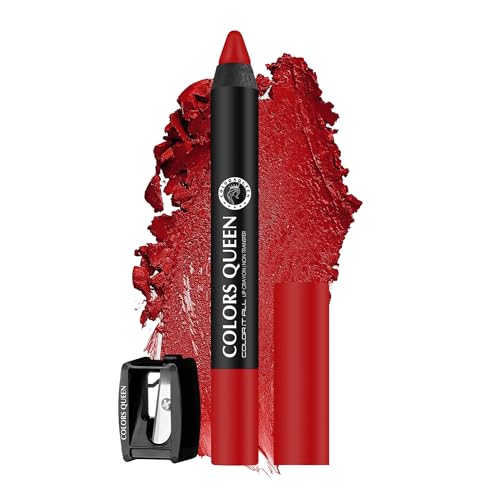 Image of Colors Queen Color It All Long Lasting Crayon Lipstick | Up to 18 Hours Stay | Creamy Matte Finish | Waterproof & Light Weight| Smudge Proof & Non-Transferable | Lipstick for Women (Third Date,3.5g)