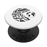 Retro Arcade Jeu vidéo Transport frisst Terre Vintage 1980 PopSockets PopGrip Interchangeable
