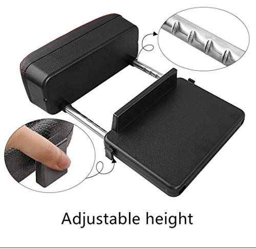 Aidou Universal Pu Leather Car Console Armrest Seat Box Car Armrest Pad Car Seat Pockets Organizer Seat Gap Filler Catch Caddy Car Storage Box With Red Stitches #TOP4
