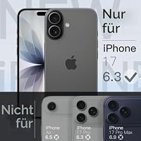 JETech Dünn Hülle für iPhone 17, Schwarz – Ansicht 2