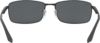 Ray-Ban mens Rb3498 Rectangular Sunglasses