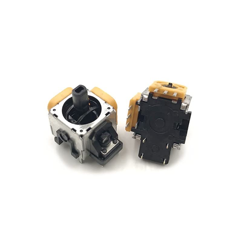 YANHAO [Pièces détachées pour Jeux vidéo] 10 pcs/Lot 3D Rocker Analogique Joystick Remplacement Jaune for Sony PlayStation 4 PS4 DualShock 4 sans Fil Contrôleur
