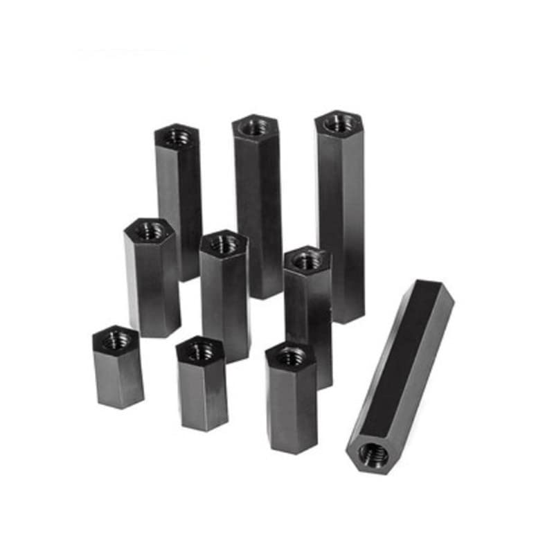 500/1000PCS M2.5 M3 M4 White Or Black Hex Nylon Standoff Spacer Column Flat Head Double Pass Nylon Plastic Spacing Screws(White,20MM_M4 500PCS)