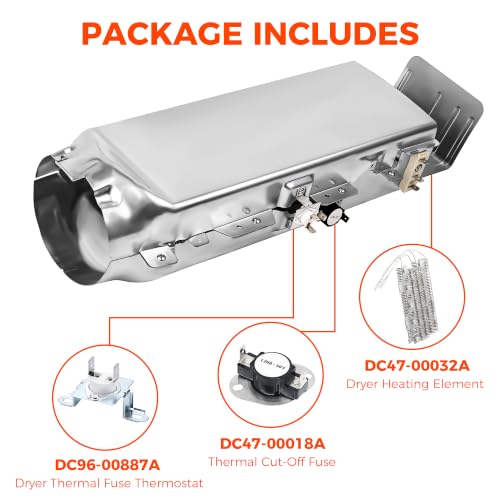 Repuesto de elemento calefactor secadora Samsung DC93-00154A 4