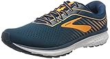 Soft and Balanced Cushioning Brooks Ghost 12 Herren Straßenlaufschuhe, Blau (Poséidon/ Gris/ Orange), 45 EU
