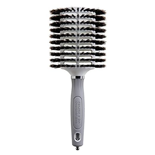 Olivia Garden Ceramic + Ion Turbo Vent Boar Hair Brush, Oval
