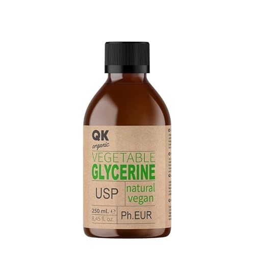 GLYCÉRINE VÉGÉTALE LIQUIDE - Hydratante et adoucissante pour les cheveux et la peau - Base Cosmétique pour Savons, Shampoings, Crèmes, Artisanat Maison (250 ml) Cover