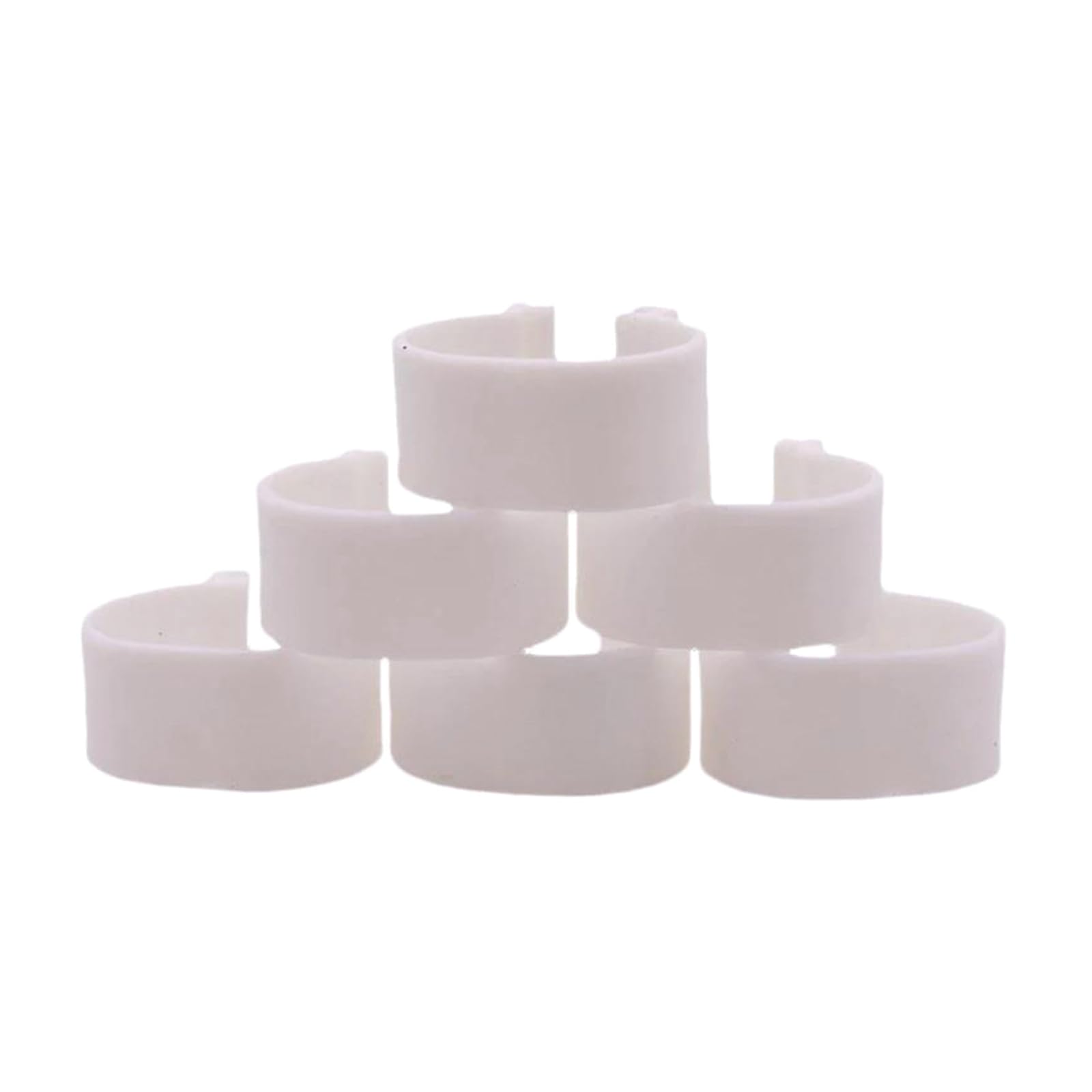 1000 pezzi di anelli semplici per zampe di pollame, diametro interno 16 mm, per l'identificazione di polli e piccioni,Bianco 1000 pezzi,Diametro interno 16 mm