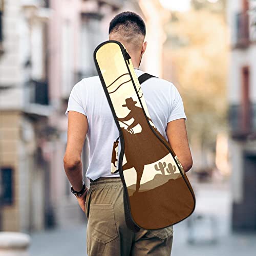 Housse pour ukulélé silhouette cowboy équitation 10 mm rembourrage épais 53,3 cm sac de transport pour ukulélé avec… - Les Beatles, Paul McCartney, John Lennon, RIngo Starr, George Harrison Housse pour ukulélé silhouette cowboy équitation 10 mm rembourrage épais 53,3 cm sac de transport pour ukulélé avec… – Image 6