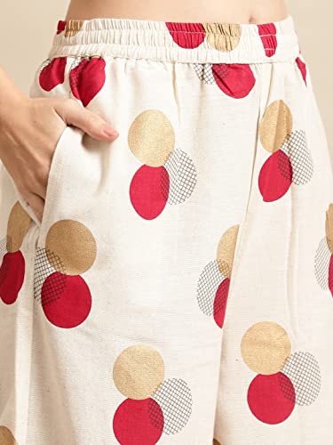 Image of Pistaa's Women's Regular Fit High Rise Palazzo