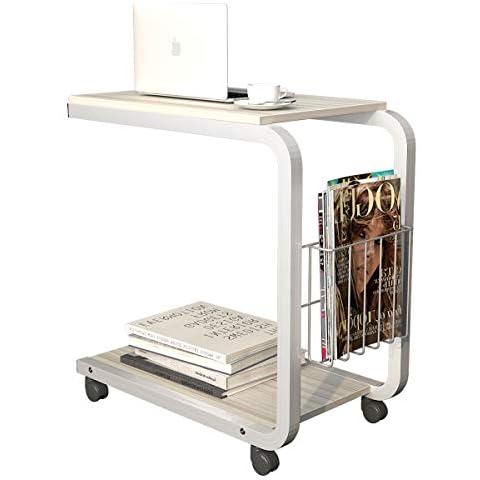 sogesfurniture Mesa de Ordenador Portatil con Ruedas Cover