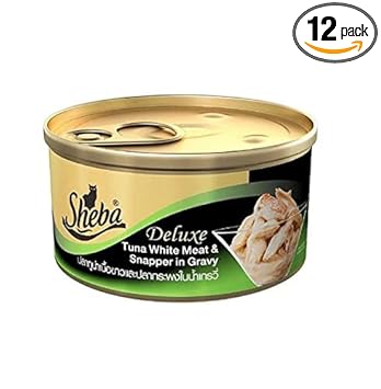 Sheba Tuna and Snapper in Gravy Wet Cat Food, 85gm Can - Pack of 12