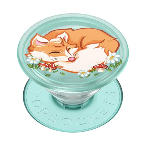 Image of PopSockets Adhesive Phone Grip, Holder, Phone Stand, Plant-Based - Sleepy Fox