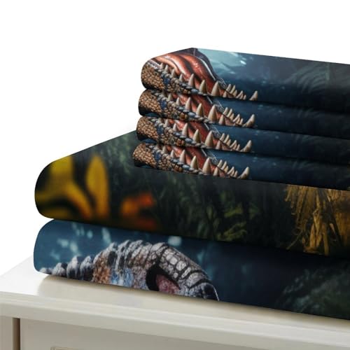 Housse couette dinosaure 3D cadeau idéal enfant ado lit 1 place - 7