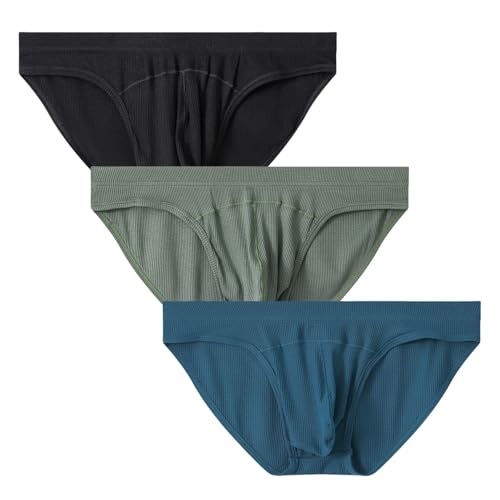 ONEFIT Men's Low Rise Briefs Underwear with U-Shaped Pouch Breathable Quick Dry Soft Underpants