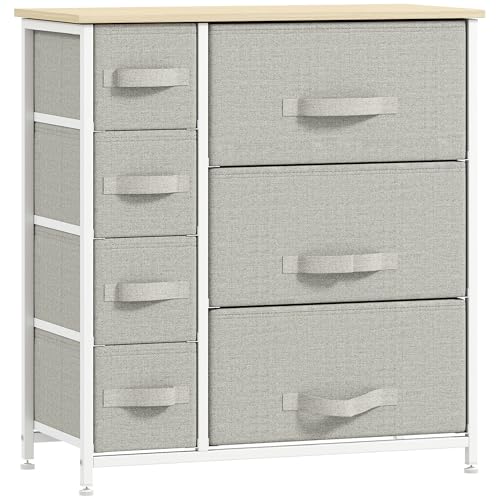 HOMCOM 7-Drawer Dresser Storage Tower Cabinet Organizer...