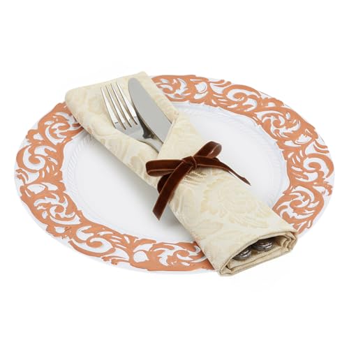Set de 50 platos decorativos redondos 13 pulgadas miniatura 1