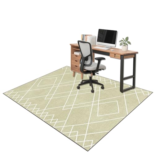 Tappetino per sedia da ufficio, 100 x 140 cm, antiscivolo, protezione per pavimenti in legno duro e moquette, ideale per sedie a rotelle, giochi e scrivanie da ufficio, resistente