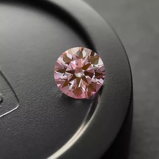 3.00 CT Round Shape Pink 10 MM Diamond Stone D Color VVS1 Certified Loose Stone for Necklace Bracelet and Jewelry Making